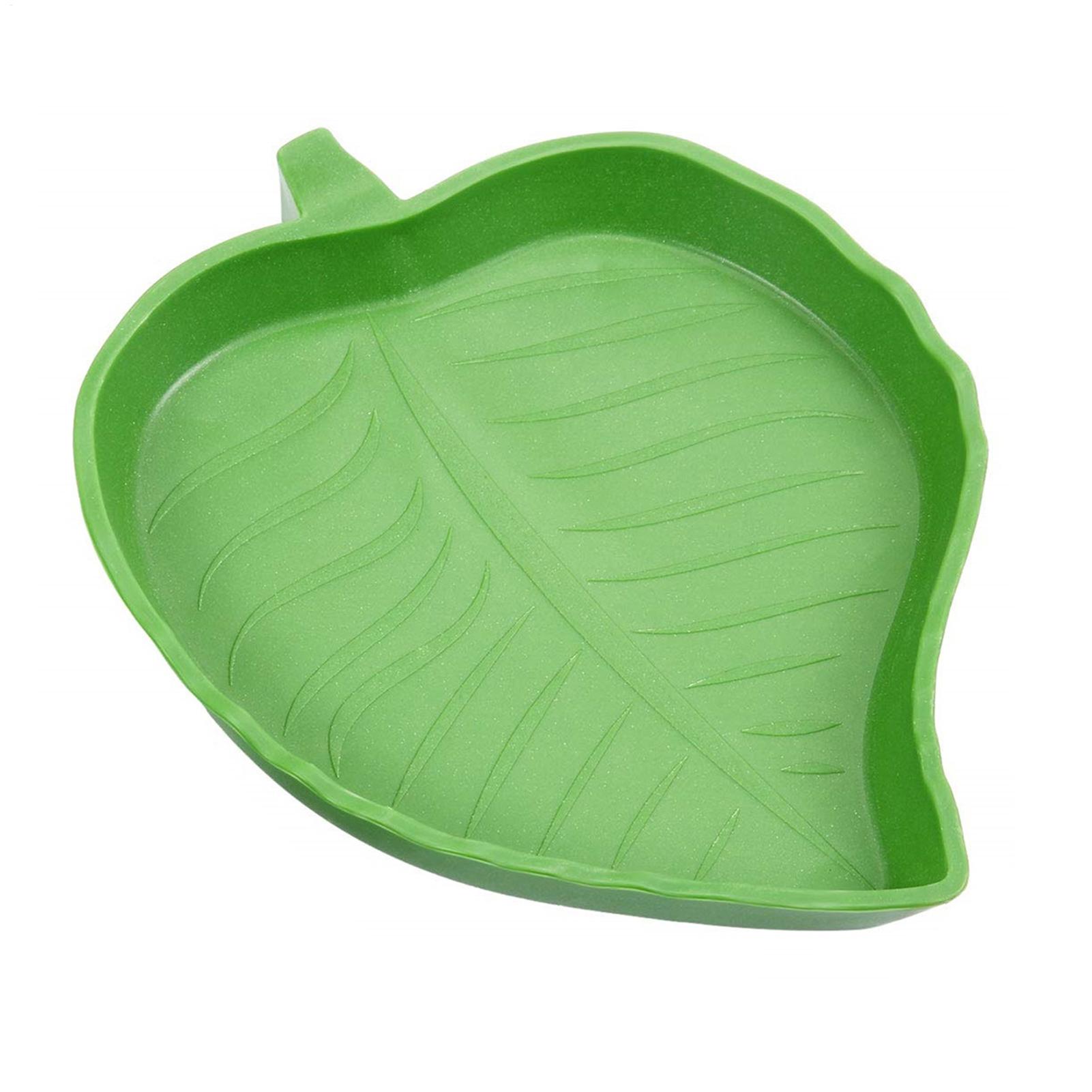 Water Dish Reptile - ชามใส่น้ำสำหรับสัตว์เลื้อยคลาน อุปกรณ์ตกแต่งที่อยู่อาศัยสำหรับเต่า จานใส่น้ำสำหรับเต่า กิ้งก่า แฮมสเตอร์ และงู