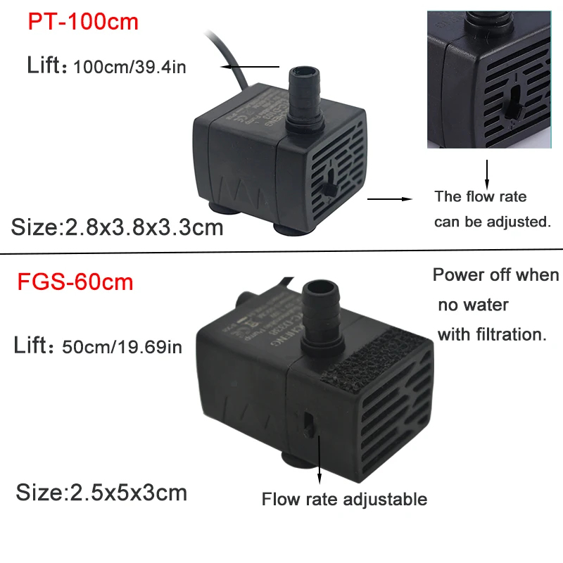 ปั๊มน้ำแบบจุ่มใต้น้ำ USB สำหรั - Aquael Filter Fzn บทวิจารณ์และราคา